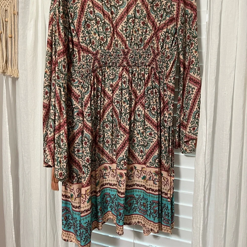 Bohemian Floral Kimono Duster - Picture 8 of 10